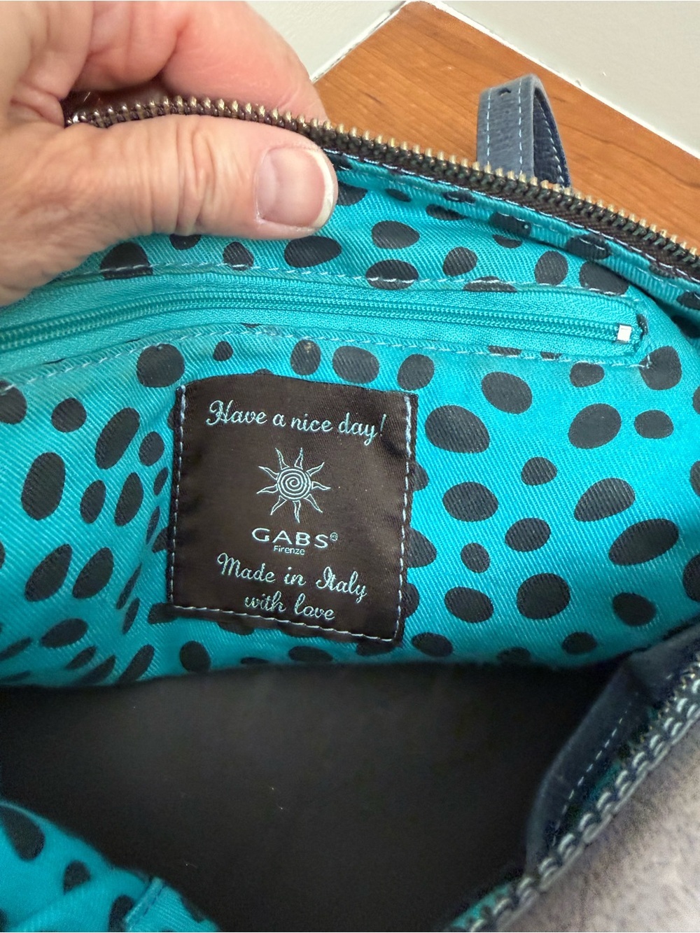 GABS Gray Signature Crossbody with Brown Strap - Picture 9 of 10